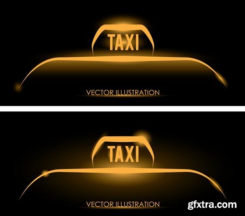 Stock Vectors - Taxi 3, 25xEPS