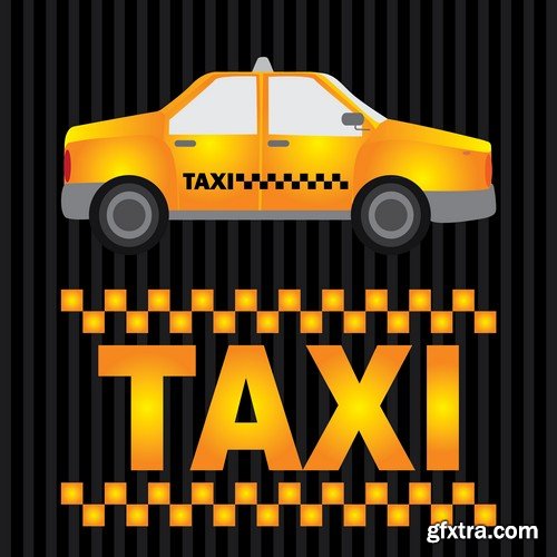 Stock Vectors - Taxi 3, 25xEPS