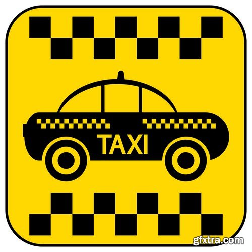 Stock Vectors - Taxi 3, 25xEPS