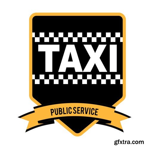 Stock Vectors - Taxi 3, 25xEPS