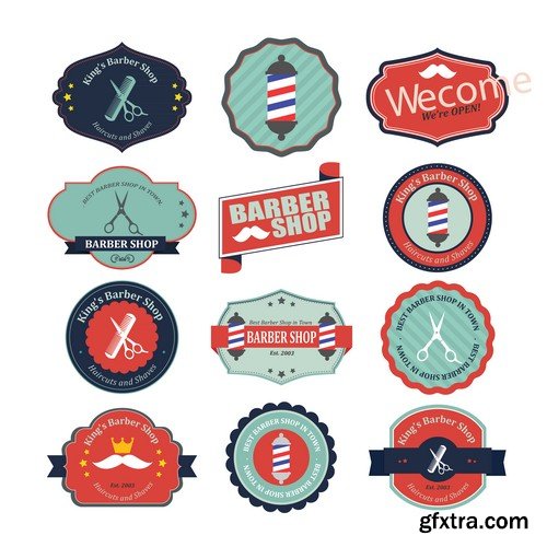 Stock Vectors - Sticker and label 3, 25xEPS