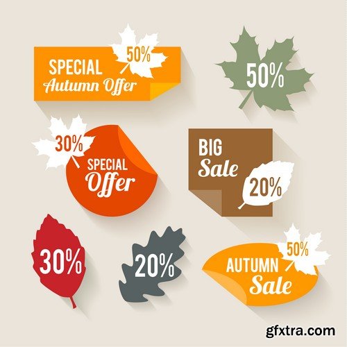 Stock Vectors - Sticker and label 3, 25xEPS