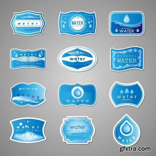 Stock Vectors - Sticker and label 3, 25xEPS