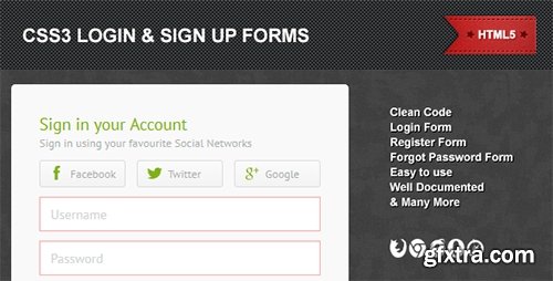 CodeCanyon - Login & Sign Up Forms