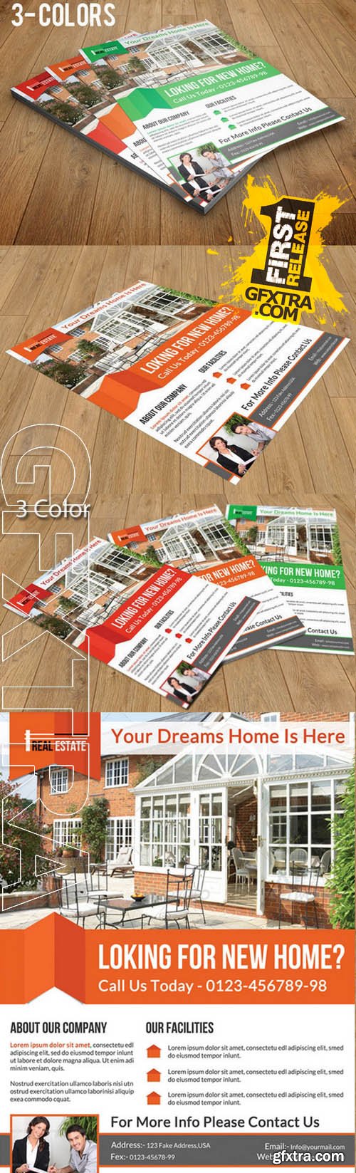 Real estate flyer - Creativemarket 91181