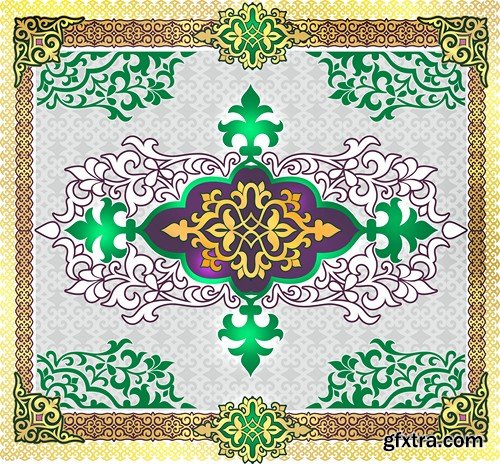 Kazakh Ornament VEctors - 15x EPS