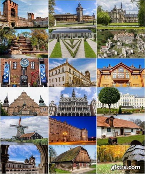 Collection of historic buildings 25 UHQ Jpeg