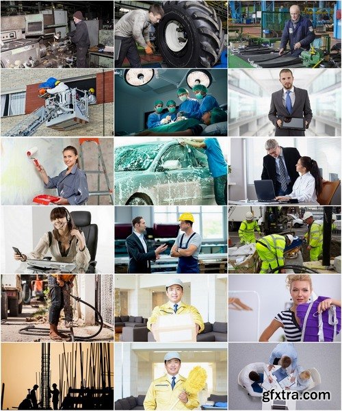 Collection of people of different professions 25 UHQ Jpeg