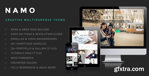 ThemeForest - NAMO v1.5.2 - Creative Multi-Purpose Wordpress Theme