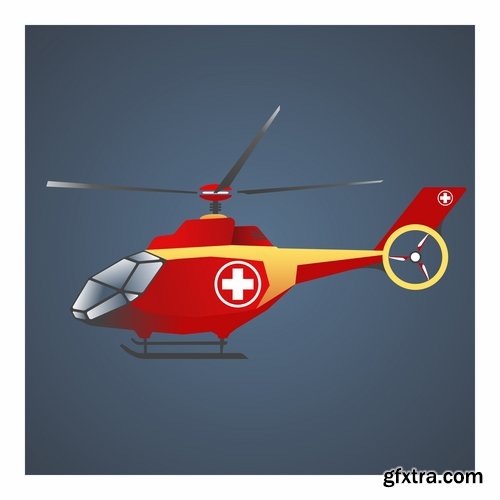 Collection of different helicopters 25 Eps