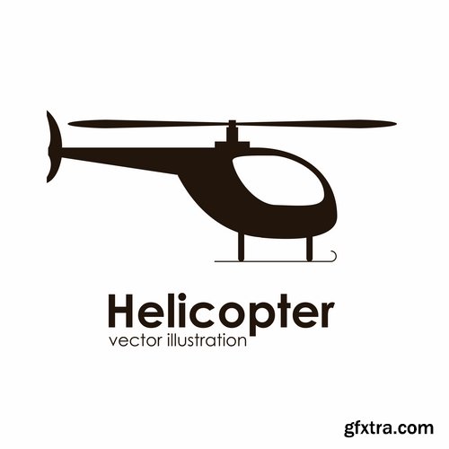 Collection of different helicopters 25 Eps