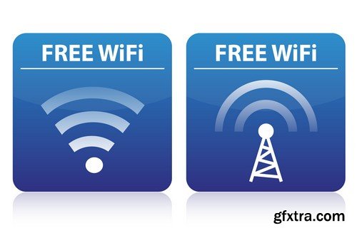 Stock Vectors - Wi-Fi, 25xEPS