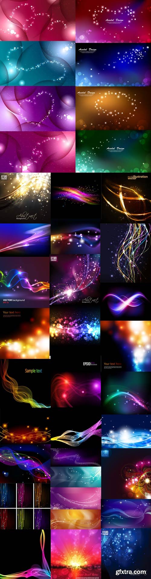 Glowing lines vector backgrounds