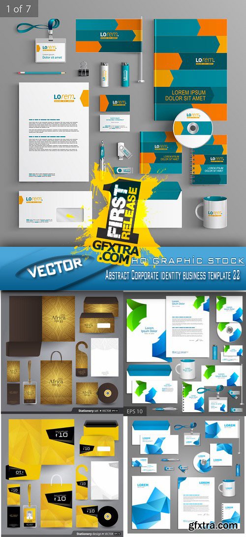 Stock Vector - Abstract Corporate identity business template 22