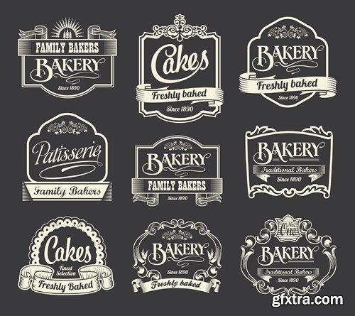 Retro Labels and Vintage Design, 25xEPS