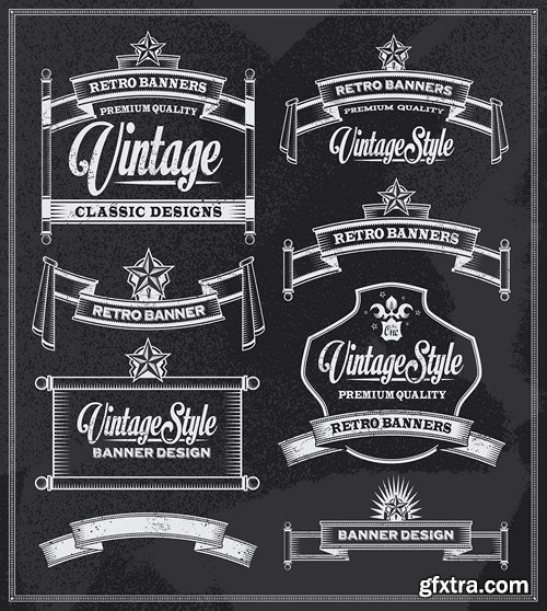 Retro Labels and Vintage Design, 25xEPS