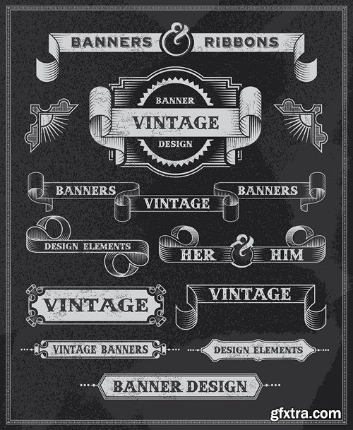 Retro Labels and Vintage Design, 25xEPS