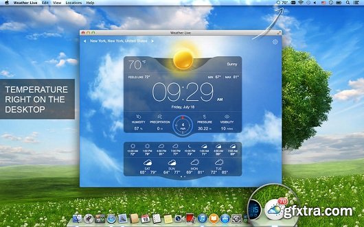 Weather Live v1.5 Mac OS X