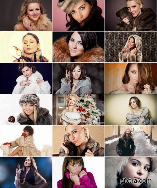 Collection of beautiful girls in fur coats 25 UHQ Jpeg