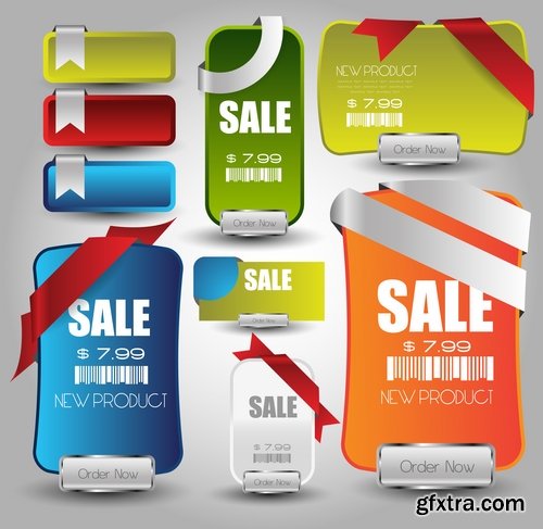 Collection of various design elements vector images #4-25 Eps