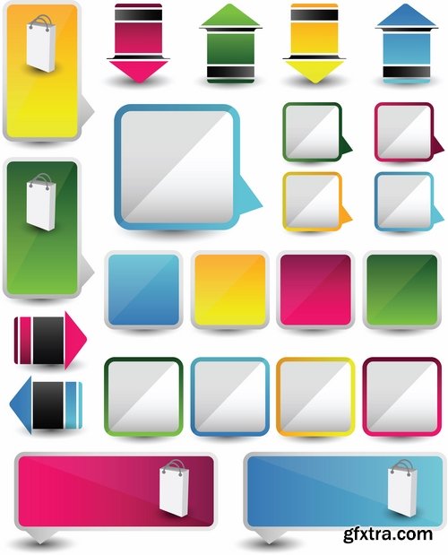 Collection of various design elements vector images #4-25 Eps