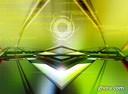 PSD Source - Texhnology - Green Random Background