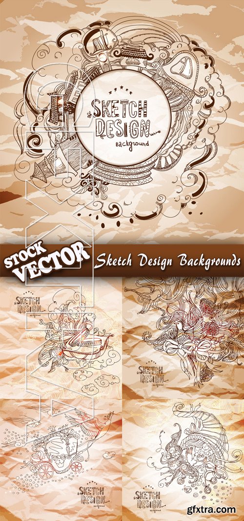 Stock Vector - Sketch Design Backgrounds