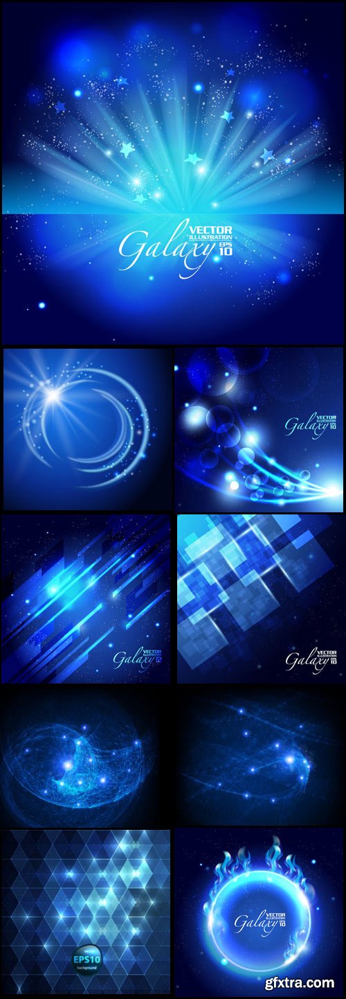 Gorgeous blue glare backgrounds