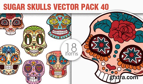 The Sugar Skulls Giga Vector Set: 248 Stunning Vectors