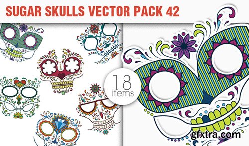 The Sugar Skulls Giga Vector Set: 248 Stunning Vectors