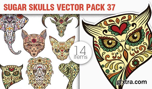 The Sugar Skulls Giga Vector Set: 248 Stunning Vectors