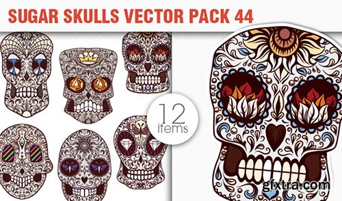 The Sugar Skulls Giga Vector Set: 248 Stunning Vectors