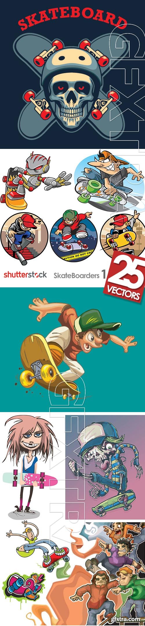 SkateBoarders 1, 25xEPS