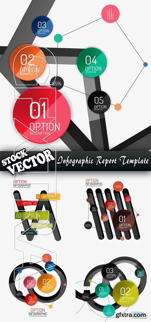 Stock Vector - Infographic Report Template