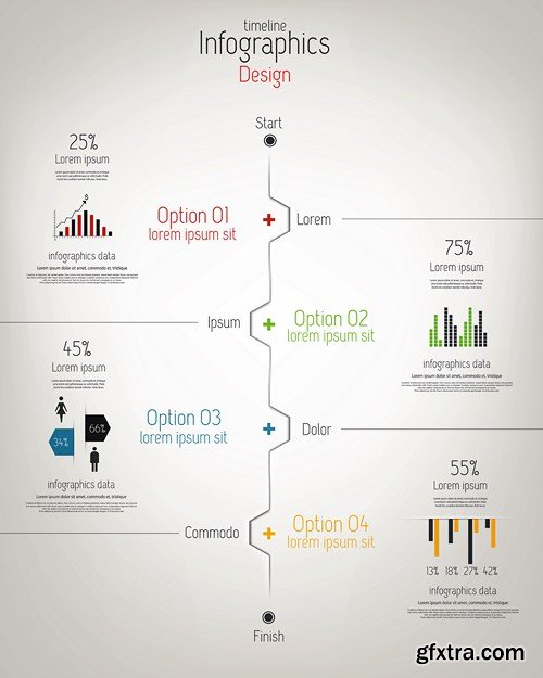 Collection of Infographics Vol.139, 25xEPS