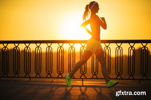 Stock Photos - Sporty girls, 25xEPS