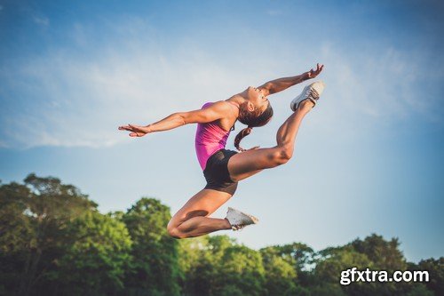 Stock Photos - Sporty girls, 25xEPS