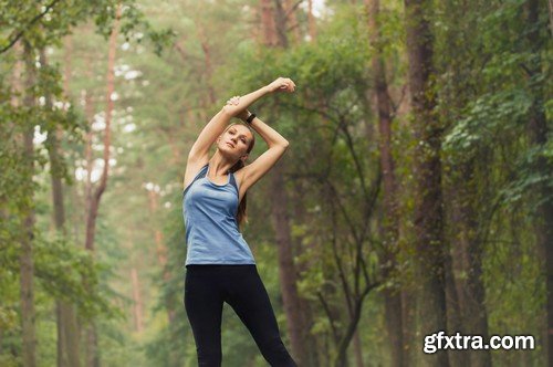 Stock Photos - Sporty girls, 25xEPS