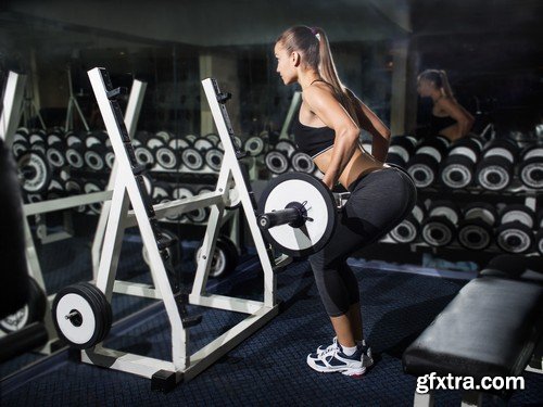 Stock Photos - Sporty girls, 25xEPS