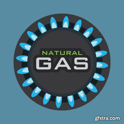 Stock Vectors - Gas Industry 2, 25xEPS