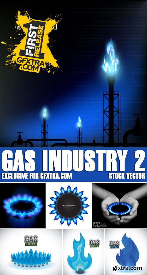 Stock Vectors - Gas Industry 2, 25xEPS