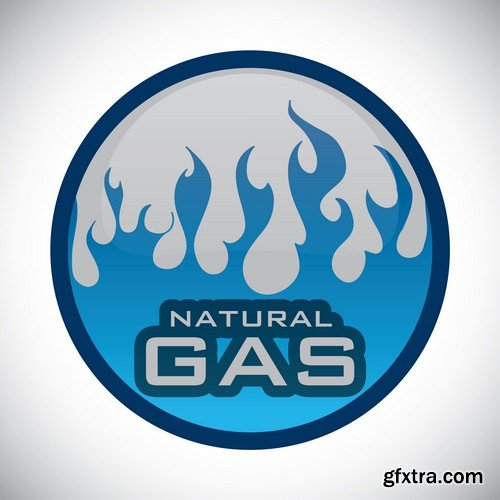 Stock Vectors - Gas Industry 2, 25xEPS