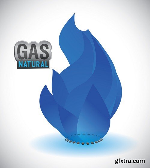 Stock Vectors - Gas Industry 2, 25xEPS