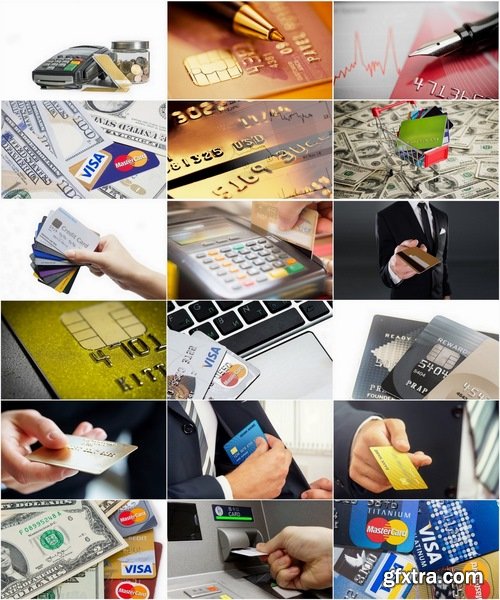 Collection of different bank cards 25 UHQ Jpeg