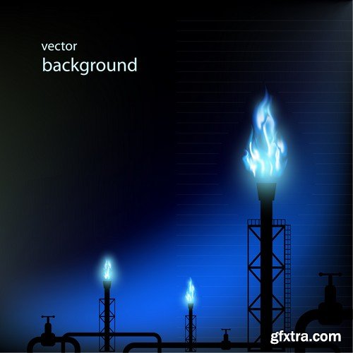 Stock Vectors - Gas Industry 2, 25xEPS