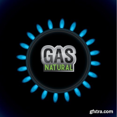 Stock Vectors - Gas Industry 2, 25xEPS