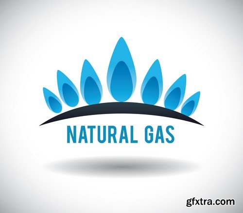 Stock Vectors - Gas Industry 2, 25xEPS