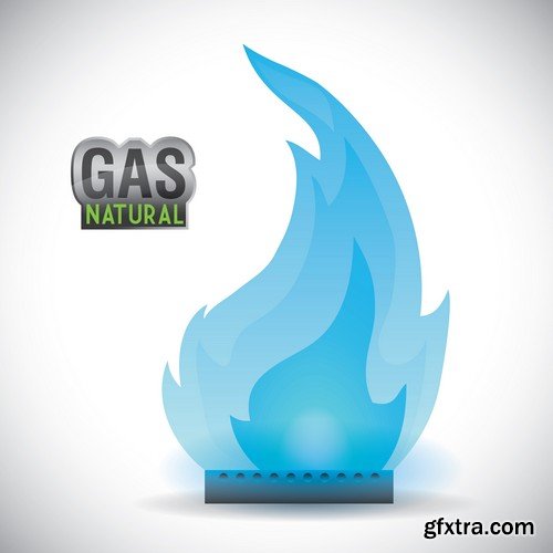 Stock Vectors - Gas Industry 2, 25xEPS