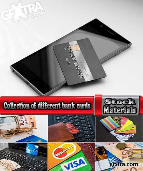 Collection of different bank cards 25 UHQ Jpeg