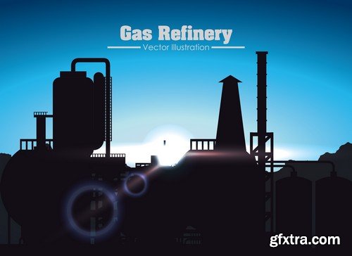 Stock Vectors - Gas Industry 2, 25xEPS